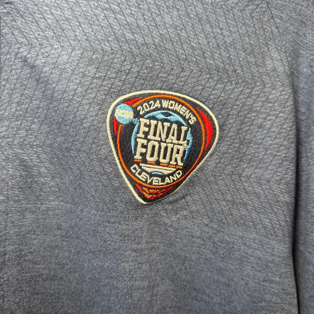 Perry Ellis 2024 NCAA Women's Final Four Cleveland 1/4 Zip Pullover Blue Medium